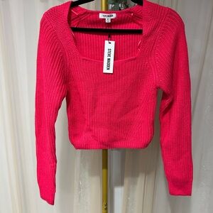 Steve Madden Vibrant Pink Knit Sweater